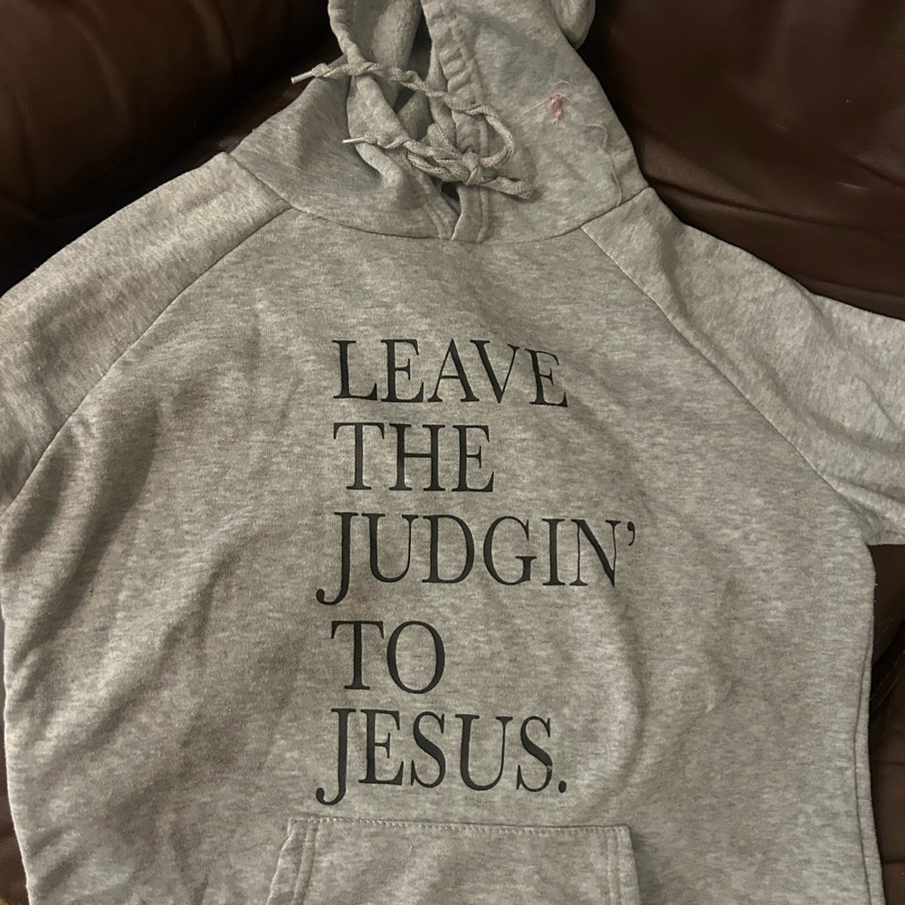 Inspirational Gray Hoodie
